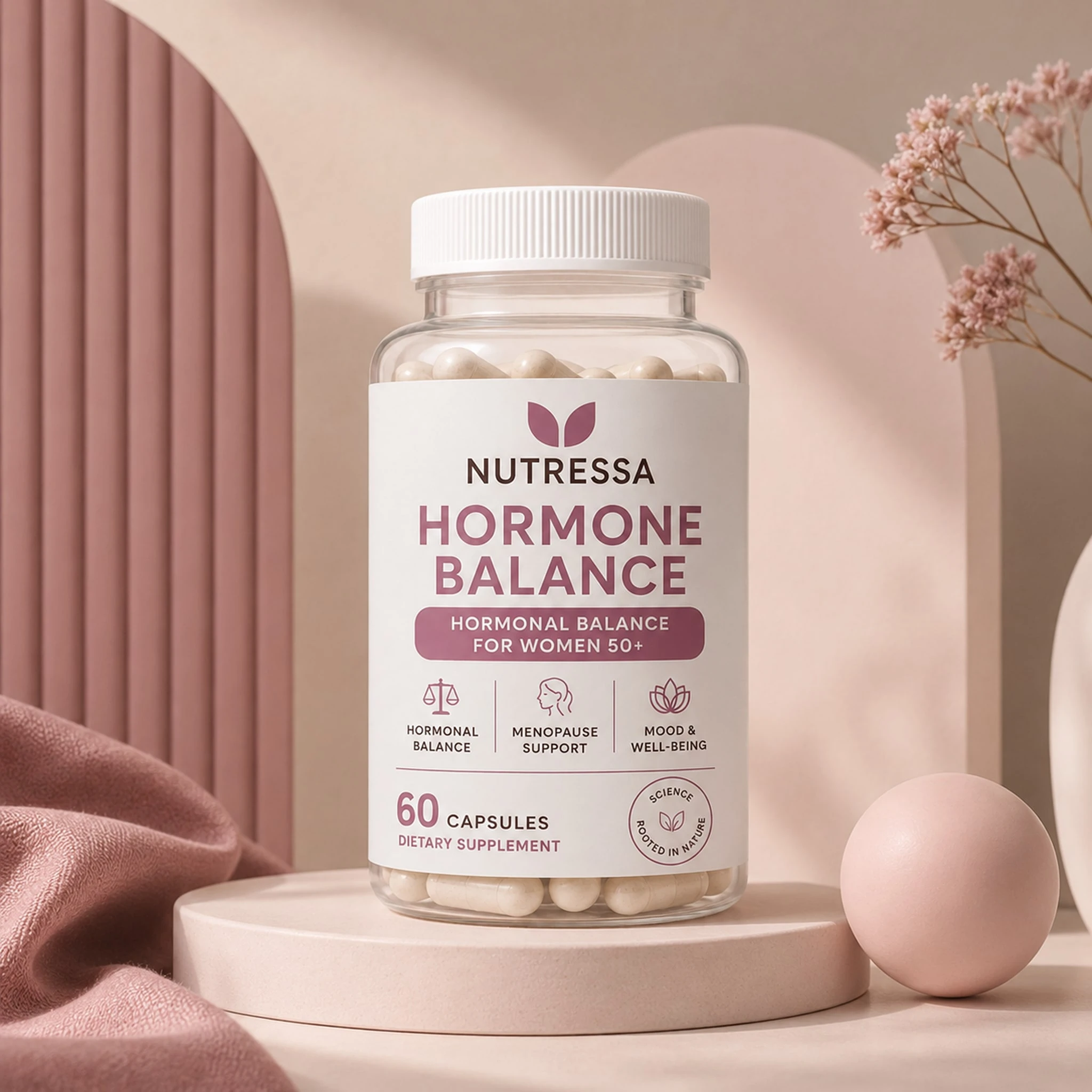 Nutressa women’s wellness capsules packaging, front view